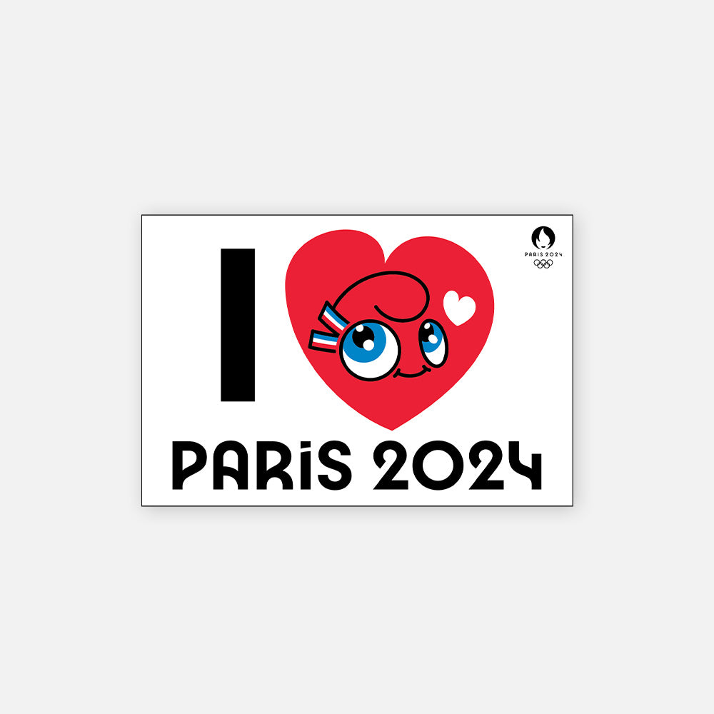 I Love Mascotte Officiel Paris 2024 COTTON DIVISION PARIS 2024