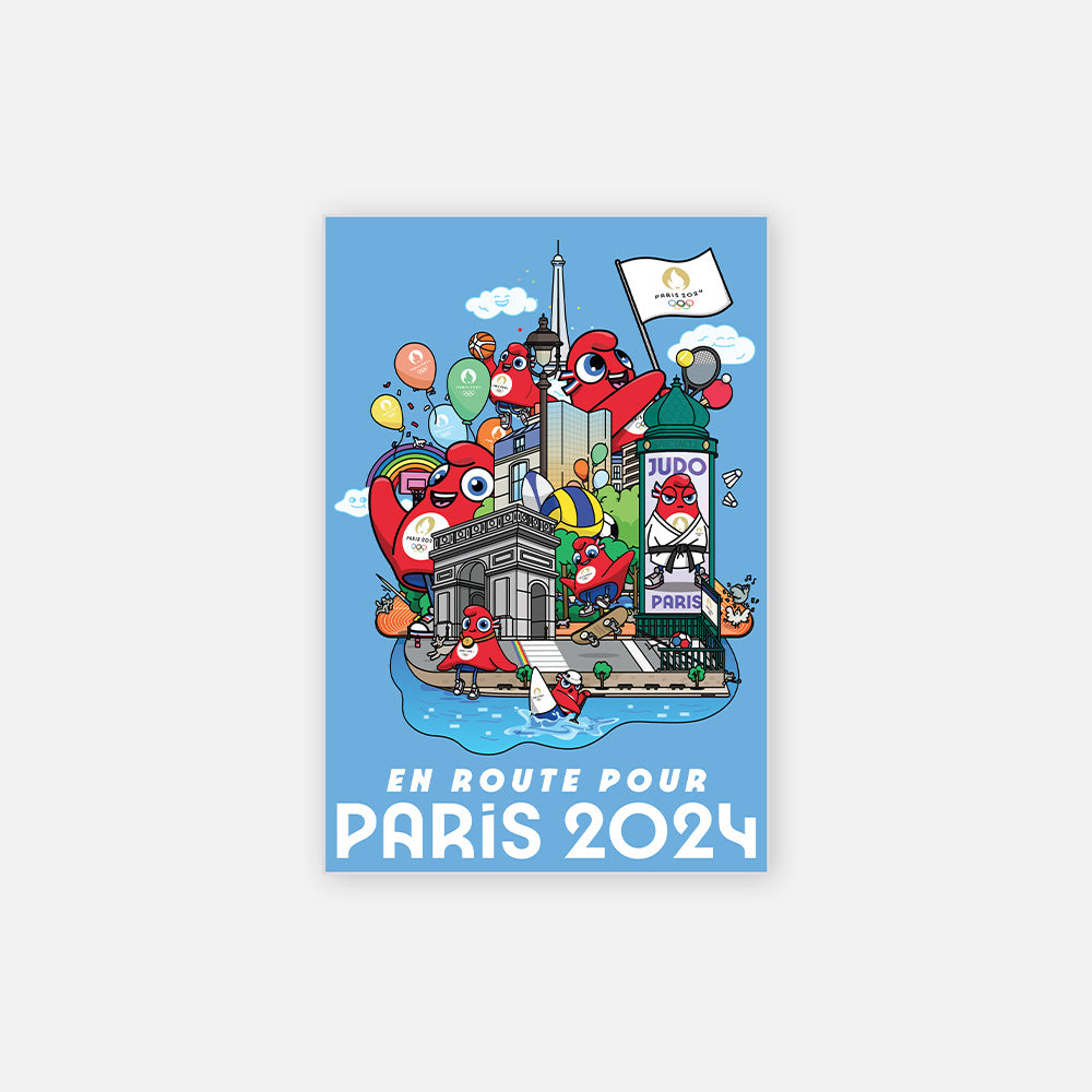 En route Mascotte Officiel Paris 2024 COTTON DIVISION PARIS 2024