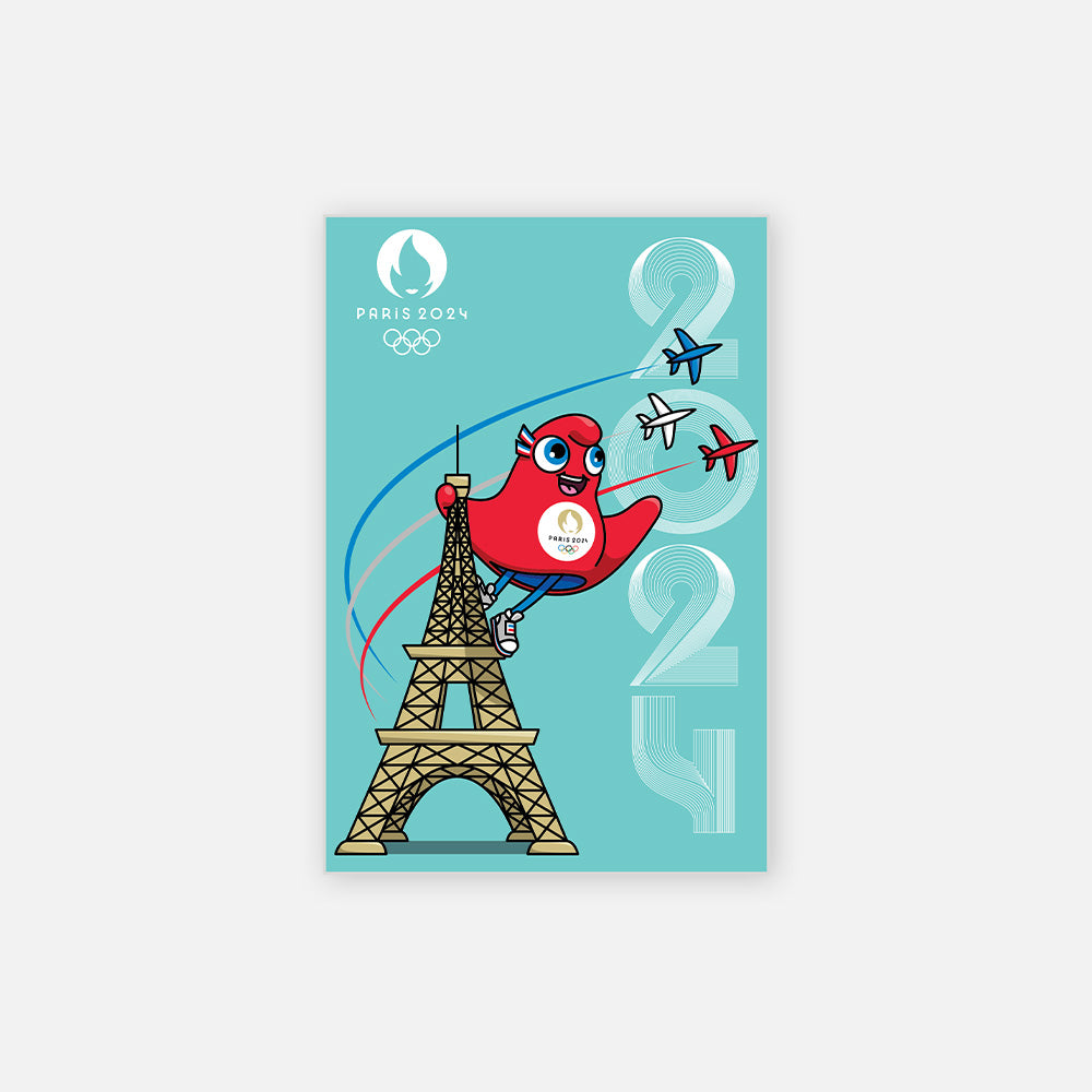 Tour Eiffel Mascotte Officiel Paris 2024 COTTON DIVISION