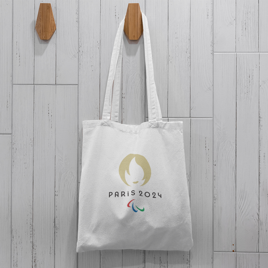 Tote Bag White Logo Paralympic Paris 2024 