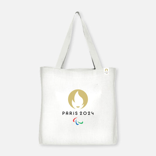 Tote Bag White Logo Paralympic Paris 2024 