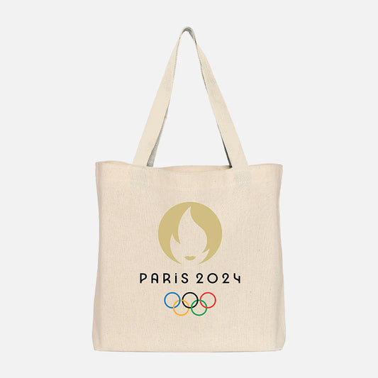 Tote Bag Naturel Logo Olympique Paris 2024